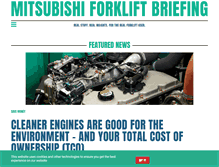 Tablet Screenshot of forkliftbriefing.com